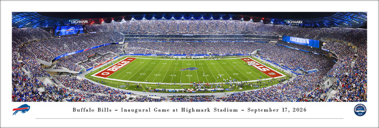 Buffalo Bills - Inaugural Game at Highmark Stadium Panoramic Poster