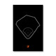 Camden Yards Outline - Baltimore Orioles Art Poster