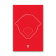 Citizens Bank Park Outline - Philadelphia Phillies Art Poster