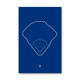 Globe Life Field Outline - Texas Rangers Art Poster