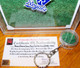 Kauffman Stadium Game Used Turf Keyring