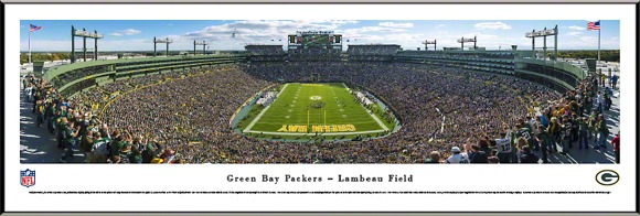 Green Bay Packers Panoramic Poster - Lambeau Field