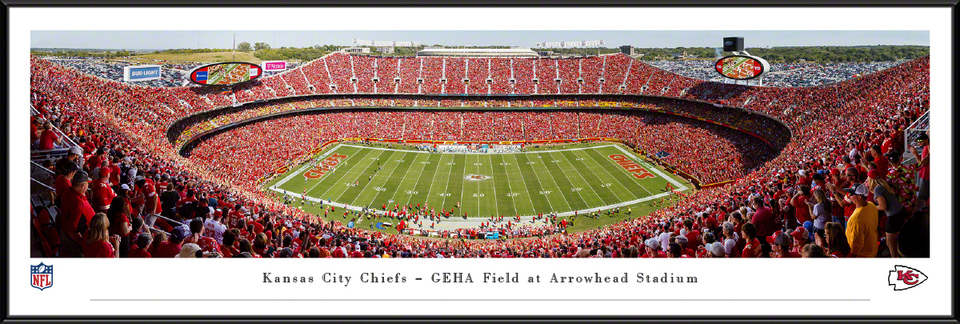 KANSAS CITY CHIEFS 3D STADIUM VIEW WOOD BANNER – JR'S SPORTS