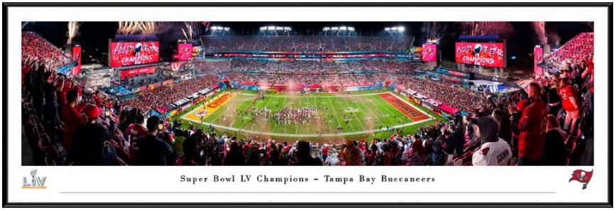 2022 Super Bowl LVI Champions Panoramic Picture - X