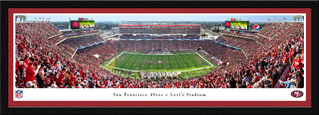 Levi's Stadium San Francisco 49ers Inaugural Gameday Poster Print - Ae –  Sports Poster Warehouse