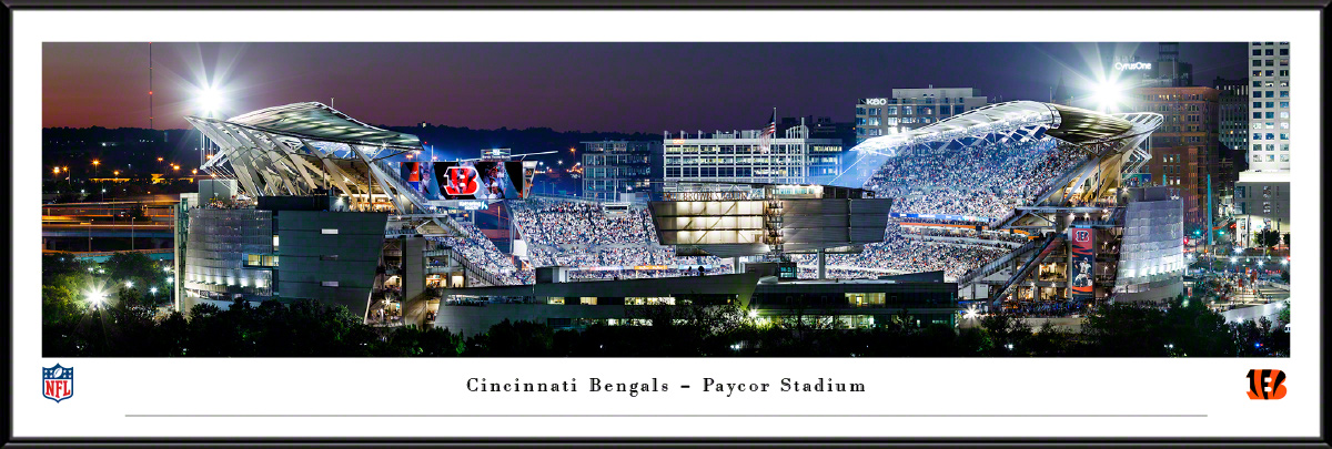 Cincinnati Bengals 50 Yard Line - Paycor Stadium - Framed Print