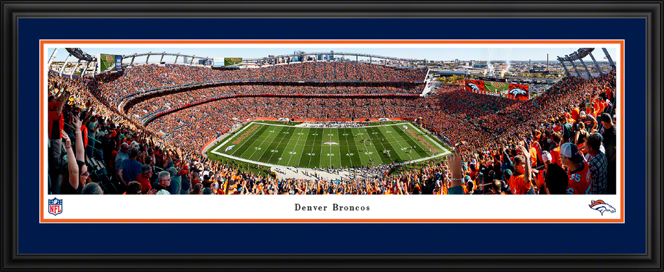 Sports Authority Field at Mile High, Denver Aerial Stadium Poster Prin –  Sports Poster Warehouse