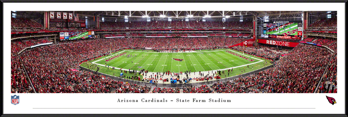 Arizona Cardinals Panoramic Poster - State Farm Stadium Picture