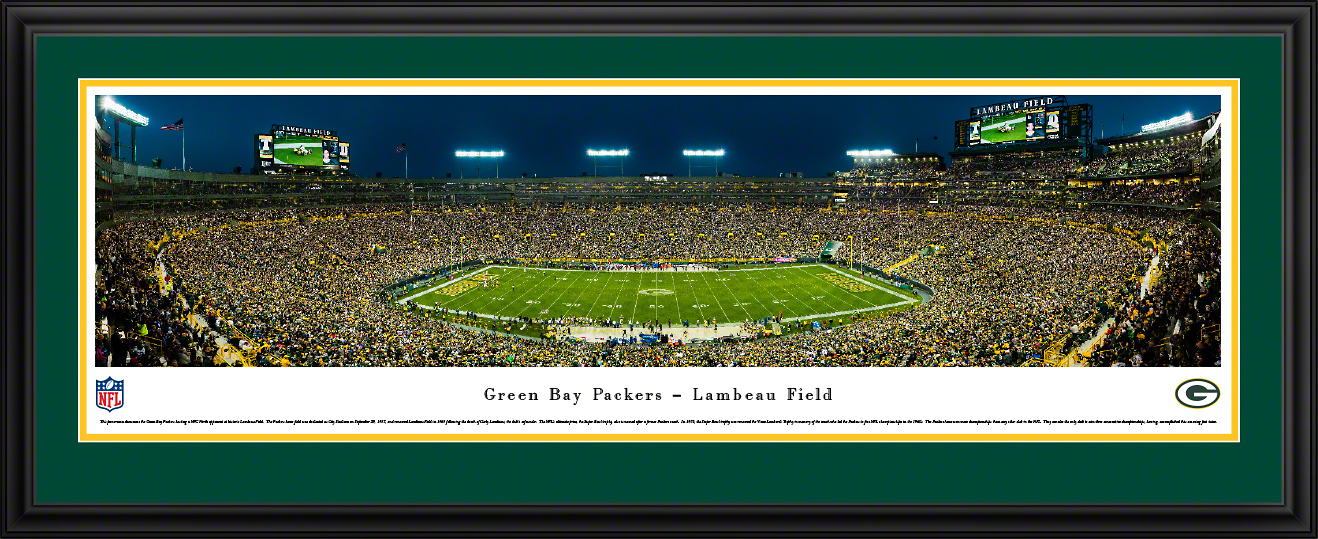 Lambeau Field Packers NFL Stadium Vintage Green Bay Poster - Teeholly