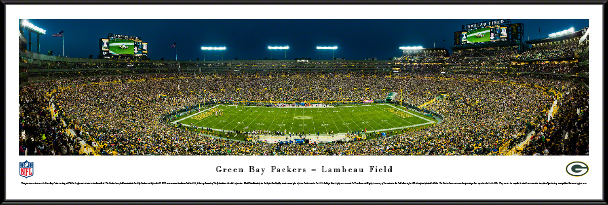 Lambeau Field - Green Bay Packers City Print - the Stadium Shoppe