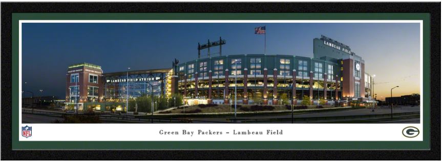 Lambeau Field 50 Yard Line Photo - Select Frame