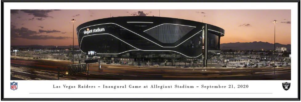 Las Vegas Raiders Allegiant Stadium Poster Print Greeting Card for Sale by  Birch Trail Boutique