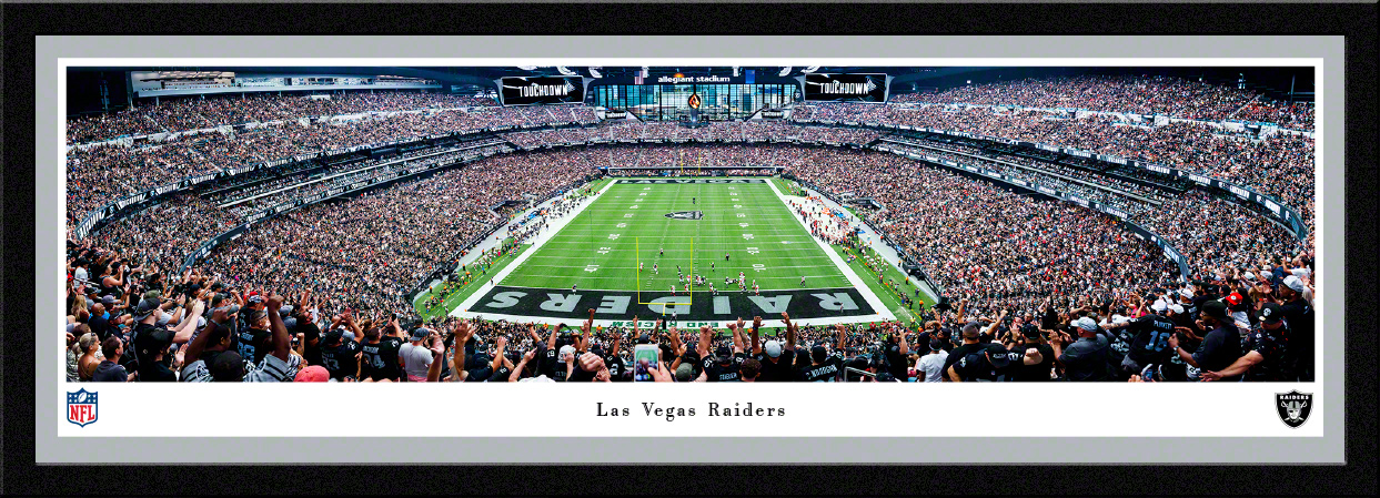 Las Vegas Raiders 'End Zone' at Allegiant Stadium Panoramic Poster