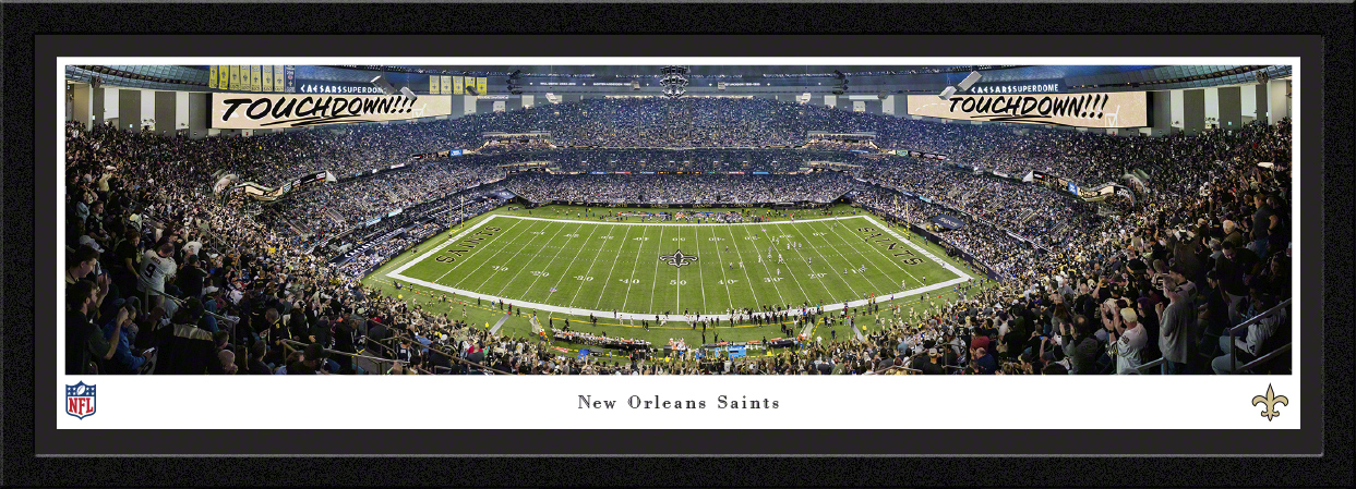 8 x 32 NFL New Orleans Saints 3D Stadium Banner