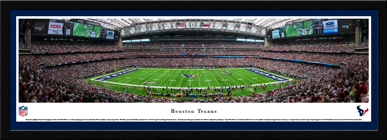 Houston Texans at NRG Stadium Panoramic Poster - the Stadium Shoppe