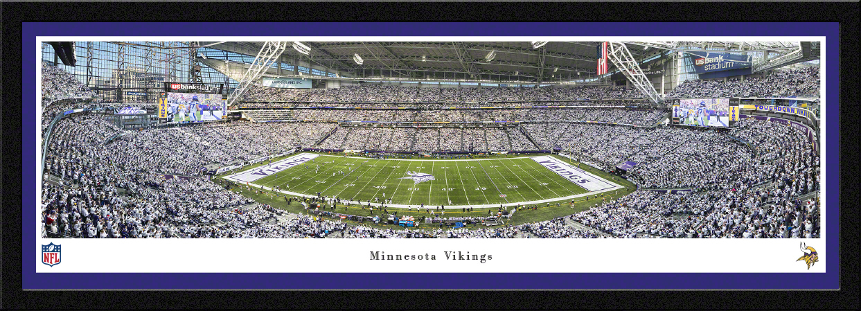 MN Vikings - 1st Game at US Bank Stadium - Blakeway Panoramas NFL Posters