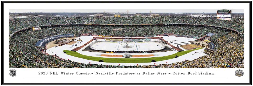 2022 NHL Winter Classic Panoramic Poster - Minnesota Wild vs. St. Louis  Blues