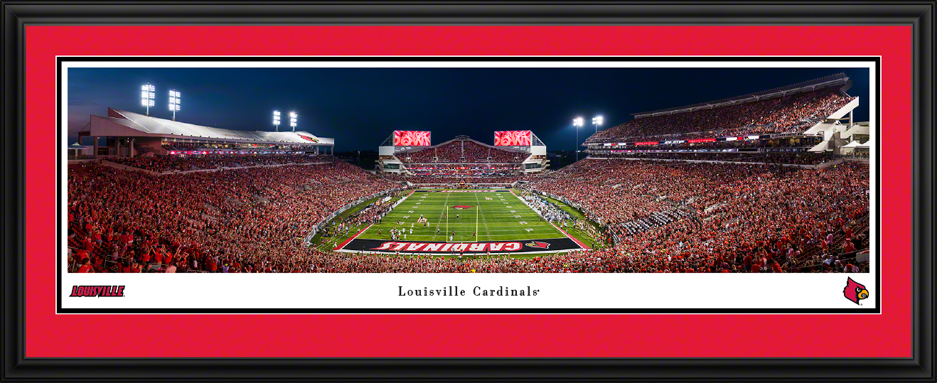 Louisville Cardinals Endzone at Cardinal Stadium Panorama Poster