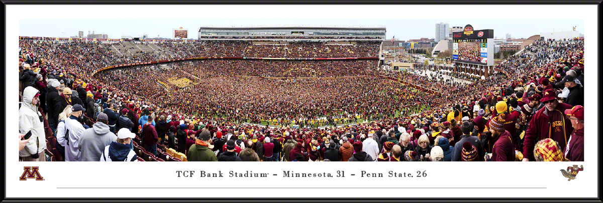 Minnesota Vikings White Out Game at US Bank Stadium Panoramic Poster -  the Stadium Shoppe