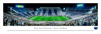 Beaver Stadium Stripe Out Game Framed Picture