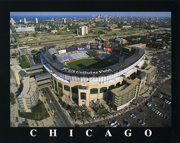 Us Cellular Field Stadium Aerial View In Chicago Stock Photo