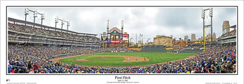 DETROIT TIGERS STADIUM COMERICA PARK RETIRED NUMBERS PHOTO POSTER