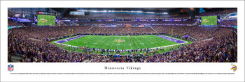 Minnesota Vikings Panoramic Poster - U.S. Bank Stadium