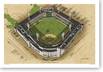 Chicago White Sox, 3D Stadium View, US Cellular Field, Wall Art