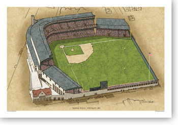 Comerica Park Detroit Tigers 3D Ballpark Replica - the Stadium Shoppe