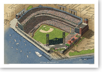 Oracle Park Photo San Francisco Giants Stadium Print SF Giants