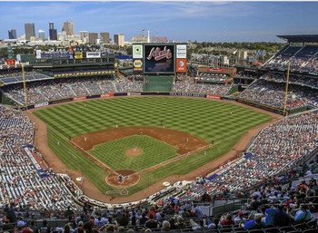 Vintage Atlanta Braves Turner Field Diagram on Photo Paper, Matte