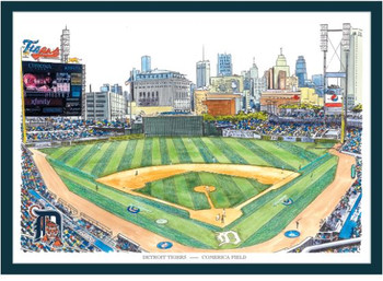 Posterazzi Home of The Detroit Tigers Baseball Team Comerica Park Detroit Michigan USA Poster Print PPI147920L