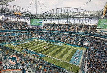 Miami Dolphins Panoramic Picture - Hard Rock Stadium