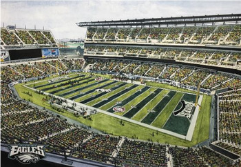 Philadelphia Eagles Lincoln Financial Field – GL Canvas Print Art