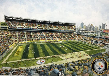 Pittsburgh Steelers Football Painting Heinz Field Print 