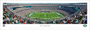 New York Jets at MetLife Stadium Exterior Panoramic Poster