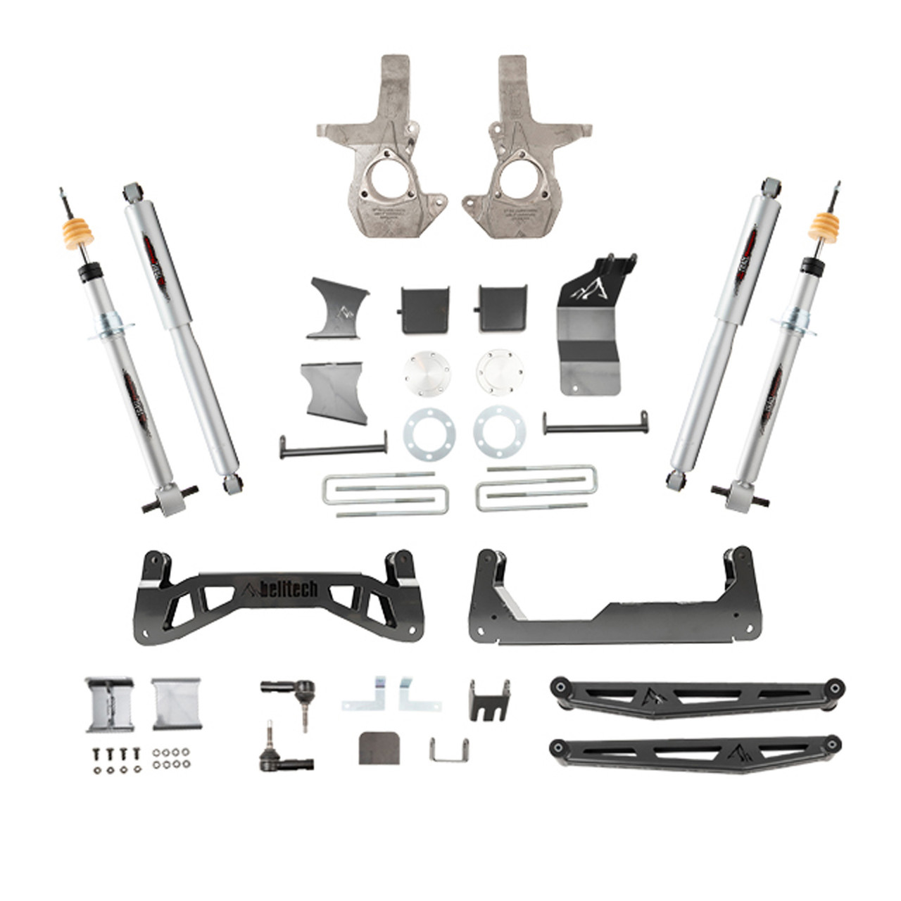 7-9 INCH LIFT KIT | FRONT AND REAR TRAIL PERFORMANCE STRUTS/SHOCKS