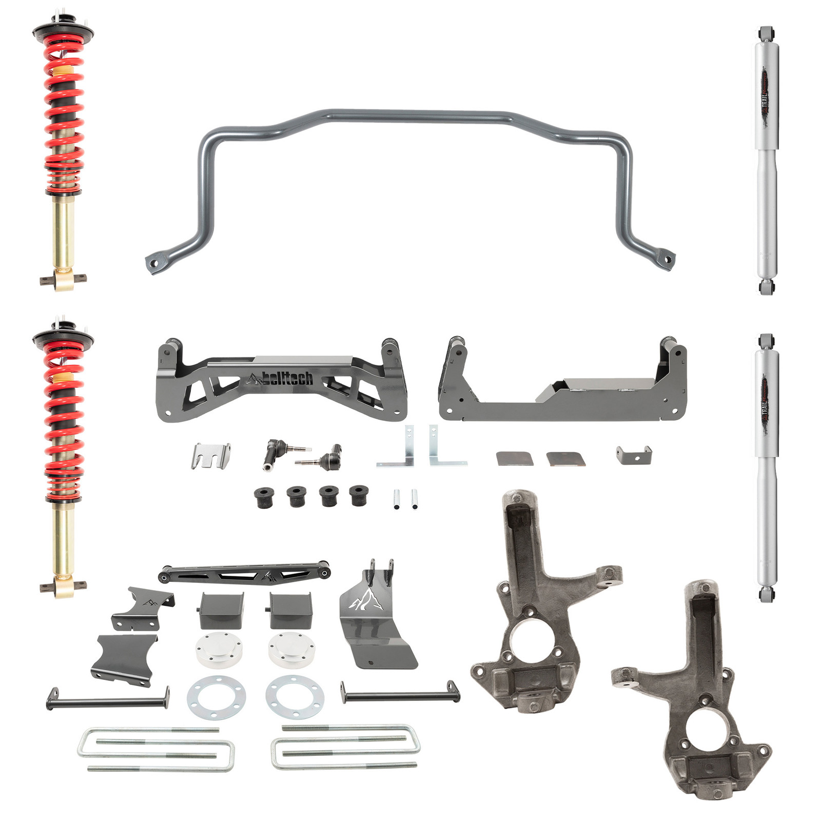 7-9 INCH LIFT KIT | FRONT AND REAR TRAIL PERFORMANCE COILOVERS