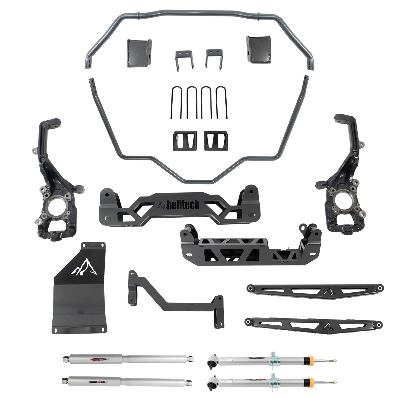 5-7 INCH LIFT KIT | FRONT AND REAR TRAIL PERFORMANCE STRUTS/SHOCKS