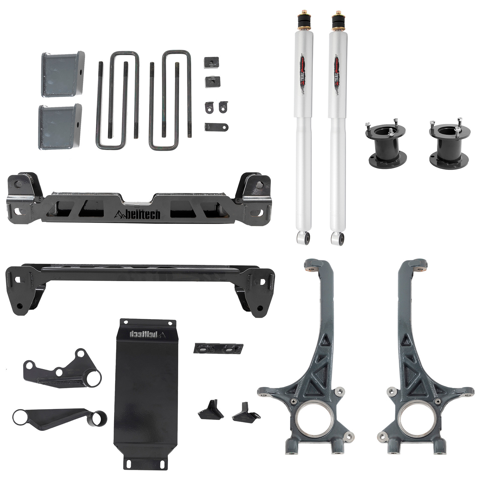 4 INCH LIFT KIT | FRONT SPACERS AND REAR TRAIL PERFORMANCE SHOCKS