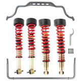 2.5 INCH LEVELING KIT W/ HEIGHT ADJUSTABLE COILOVERS & SWAYBAR SET - 150222HK