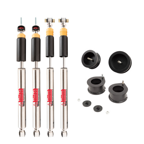 2.5 INCH LEVELING KIT W/ DAMPING ADJUSTABLE FRONT & REAR SHOCKS - 1032HKP 2.5 INCH LEVELING KIT W/ DAMPING ADJUSTABLE FRONT & REAR SHOCKS - 1032HKP