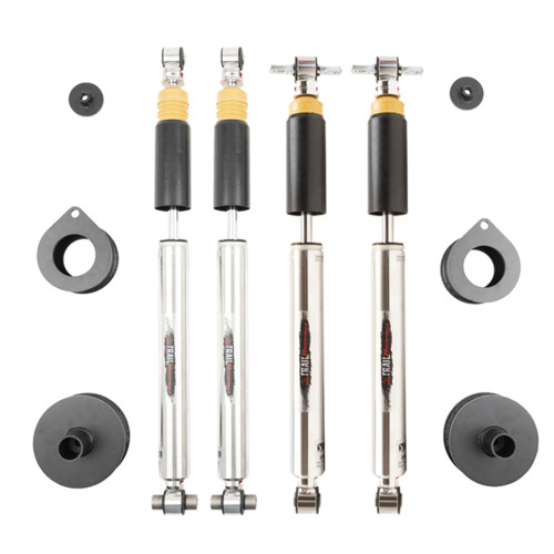 2.5 INCH LEVELING KIT W/ DAMPING ADJUSTABLE FRONT & REAR SHOCKS - 1033HKP