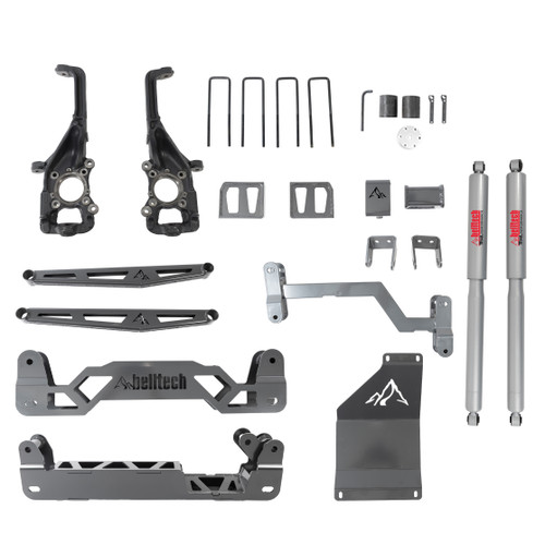6 INCH LIFT KIT | FRONT SPACERS AND REAR TRAIL PERFORMANCE SHOCKS - 152501BK