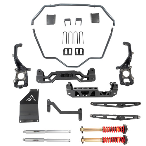 5-7 INCH LIFT KIT | FRONT AND REAR TRAIL PERFORMANCE COILOVERS/SHOCKS - 152510HK