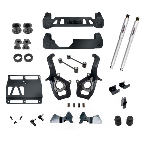 7 INCH LIFT KIT | FRONT SPACERS AND REAR TRAIL PERFORMANCE SHOCKS - 153713BK