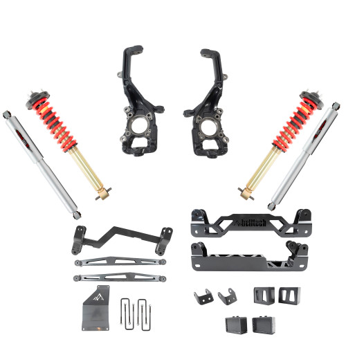 6-7 INCH LIFT KIT | FRONT & REAR TRAIL PERFORMANCE COILOVERS/SHOCKS - 152501TPC