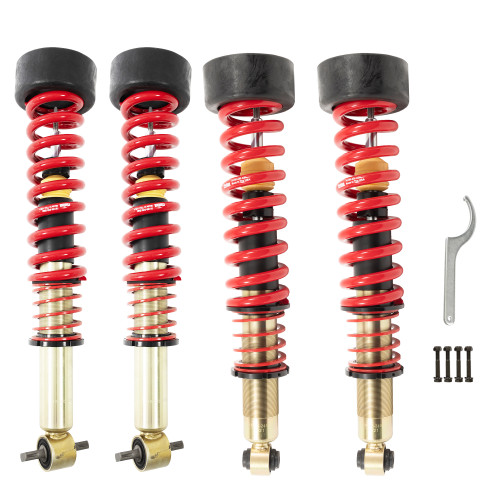 2.5 INCH LEVELING KIT W/ HEIGHT ADJUSTABLE COILOVERS & SWAYBAR SET - 150222HK