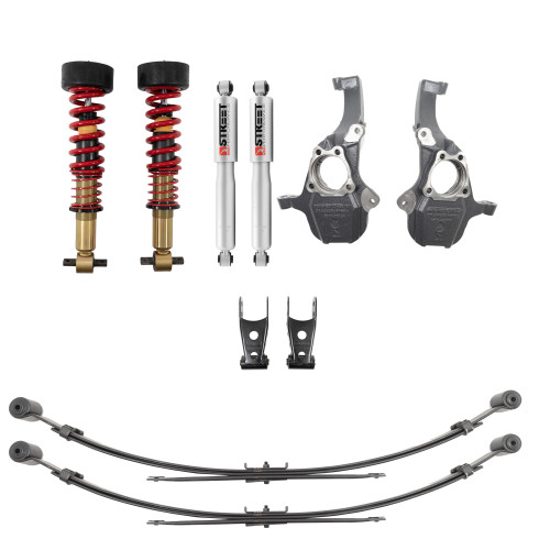 PERFORMANCE COILOVER KIT W/ HEIGHT ADJUSTABLE FRONT COILOVERS - 350345SPC