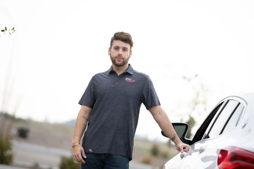 Men's Gray Polo